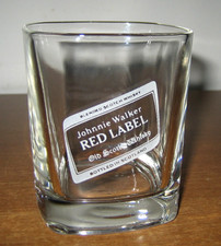 BICCHIERE pubblicitario JOHNNIE WALKER WHISKY Scotland Red Label - da collezione
