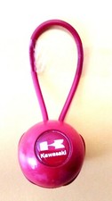 PORTACHIAVI ROSSO AUTO MOTO KAWASAKI PLASTICA DURA E GOMMA LOGO RESINATO 