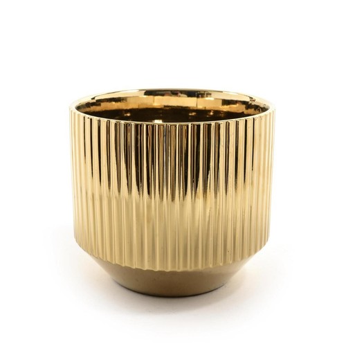 Vaso ceramica oro grande - vaso,