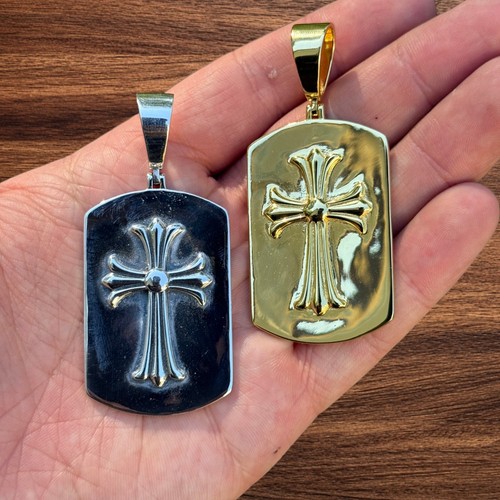 Large cross dog - tag, pendant