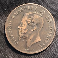1861-M Italy 5 Centesimi
