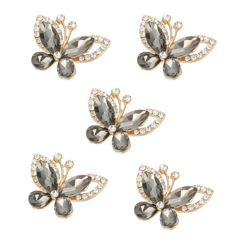 5pcs farfalle con cristalli - 5pcs,
