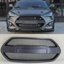 Griglia radiatore anteriore in fibra di vetro nera per Hyundai Veloster Turbo 2013~2017