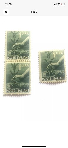 Francobollo lira poste - francobollo, 1