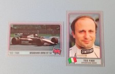 Grand Prix F1 1984 2 plastic card Panini - Teo Fabi Brabham BMW BT53