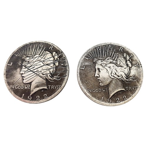 Two face sided coin - two, 2