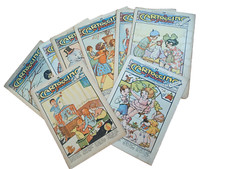 OFFERTA: "IL CARTOCCINO DEI PICCOLI", 8 ALBI GRANDE FORMATO, 1930-32, OTTIMI!