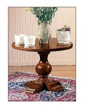 TAVOLINO TONDO DA SALOTTO IN LEGNO MASSICCIO VARIE FINITURE x SALOTTO SALA 714