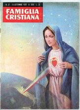 Famiglia Cristiana 13 settembre 1959 Rivista numero 37 Madonna 