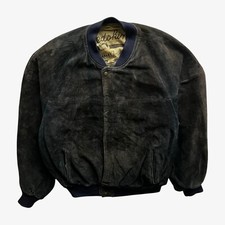 Bomber uomo pelle marina