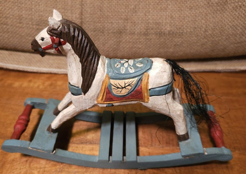 Antico cavallo dondolo - cavallo, a