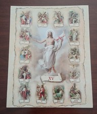 VINTAGE STAMPA SACRA VIA