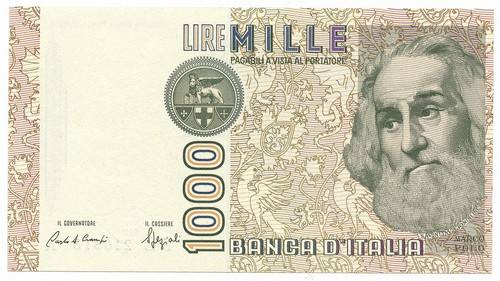 1000 lire errore - lire, stampa