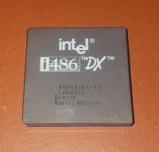 VINTAGE CPU 486 DX 33 INTEL