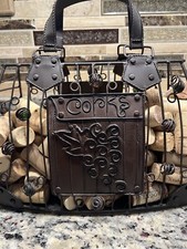 Borsetta porta vino sughero in