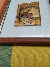 Quadro Su Foglia Oro  E Quadretto In Rilievo Su Lastra Argento