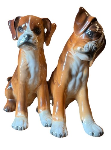 Ronzan coppia boxer statua - di,