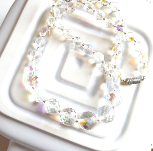 Collana perle cristallo - perle, di