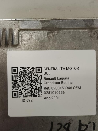 0281010556 centralina motore