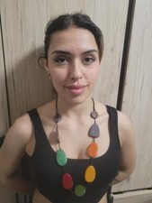 Collana legno regolabile - 1,