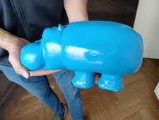 Pippo Lines Vintage, Ippopotamo Pubblicitario Ceramica+Timbro LINES (vedi Foto) 