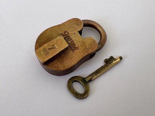Lucchetto vintage ottone - lucchetto,