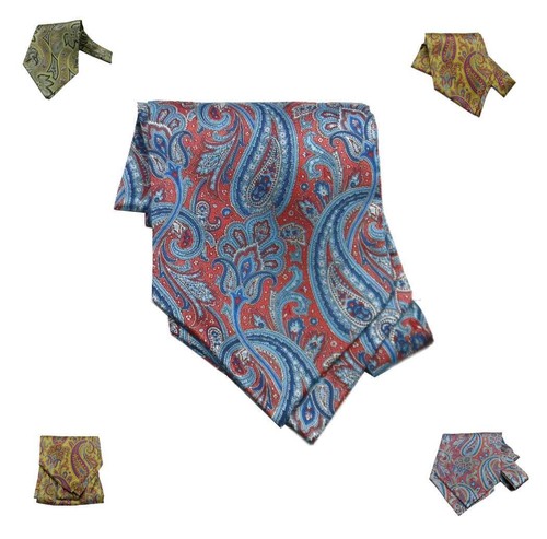 Foulard uomo seta stampata