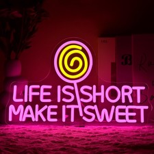 Insegna al neon per caramelle