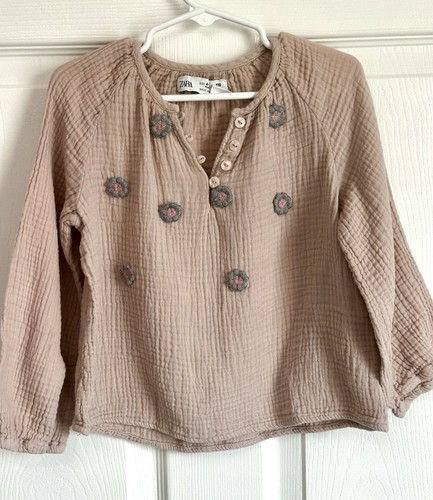 Zara blusa mussola di - mussola,