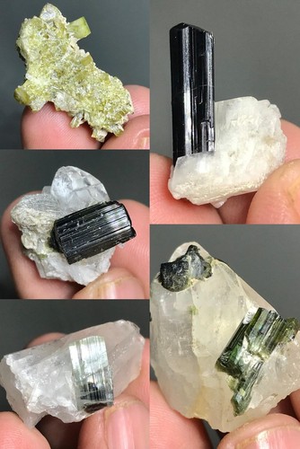 Natural tourmaline crystal - tourmaline, lot