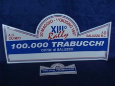 Adesivi XIII rally 100000 trabucchi 1997 vintage old Fiat abarth Peugeot 