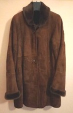 Capotto SHEARLING Vintage Anni 80/90 DONNA MONTONE  Made In ITALY 