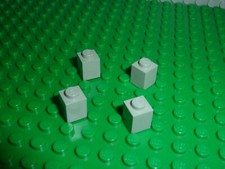 4 x LEGO Oldgray bricks 1x1