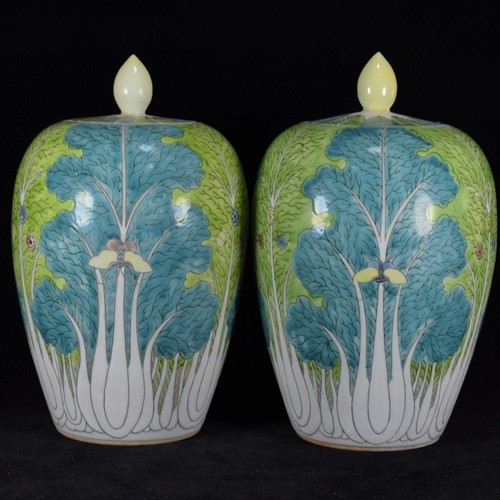 Coppia vasi cinesi - coppia, qing