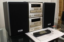 DENON D-M03 MINI IMPIANTO STEREO CASSETTE DECK CD TUNER AUX/MD + CASSE + BLUETOOTH