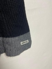 sciarpa in lana levi s colore nero e grigio