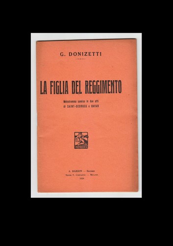 Libretto opera donizetti - libretto, d'opera