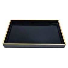 Vassoio lungo in legno foglia