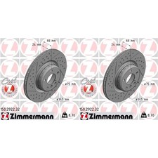 2x ZIMMERMANN Formula F. Dischi Freno 345mm Fessurati/Tempestato Poster. Adatta