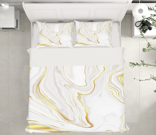 White marble ker1121 bed - 3d,