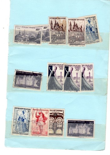 Francia foglio francobolli - francia, 13