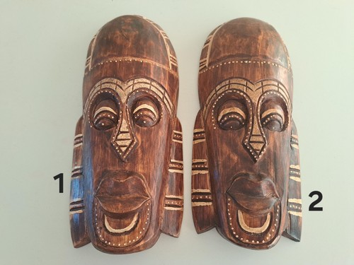 Maschere africane marrone - maschere, africane,