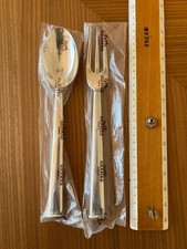 Cucchiaio e Forchetta da portata Hermes Chaine d’Ancre placcati argento