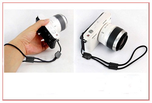 Fotocamera nera nylon - fotocamera,