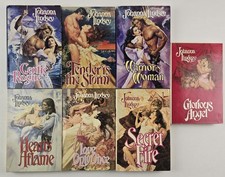 Lot Of 7 Johanna Lindsey Hardcover BC Edition- Hearts Aflame, Secret Fire...