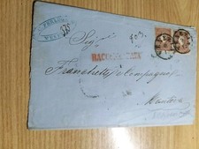 Italia Lombardo veneto 3x 10 Soldi Su Busta Da Venezia  A Mantova Rari...