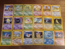 CARTE POKEMON SET BASE COMPLETO TUTTE LE COMUNI 38 CARTE ITA BUONE OTTIME EX NM