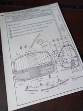 PIAGGIO CIAO BRAVO BOXER SCHEDA OMOLOGAZIONE FANALE FARO ANTERIORE APRILIA 1975