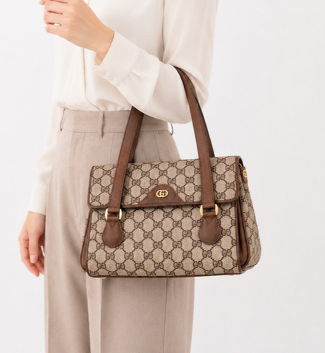 Vintage gucci tote bag pvc - bag,