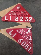 Targa motore agricolo - u.m.a,